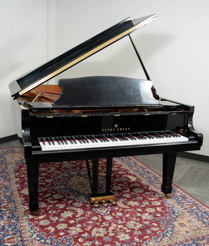1982 Young Chang 6'10" PG-208 Grand Piano | Polished Ebony - Image 3
