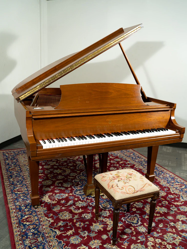 1990 Steinway 5'7" Model M Grand Piano | Satin Walnut | SN: 516765 | Used - Image 3