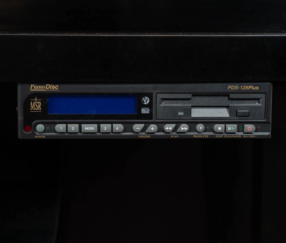 1999 Steinway & Sons 1098 Studio Piano w/ PianoDisc | Satin Ebony - Image 5