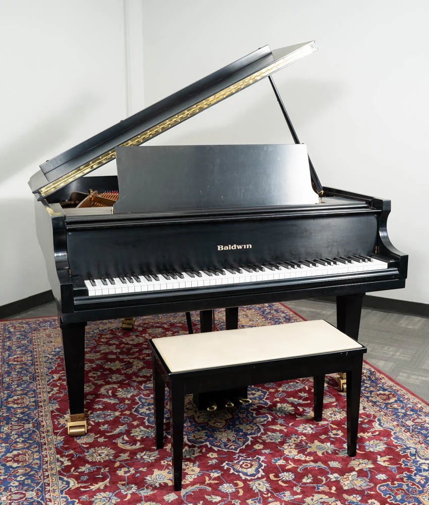 Baldwin 5'8" Model R Grand Piano | Satin Ebony | SN: 333070 - Image 3