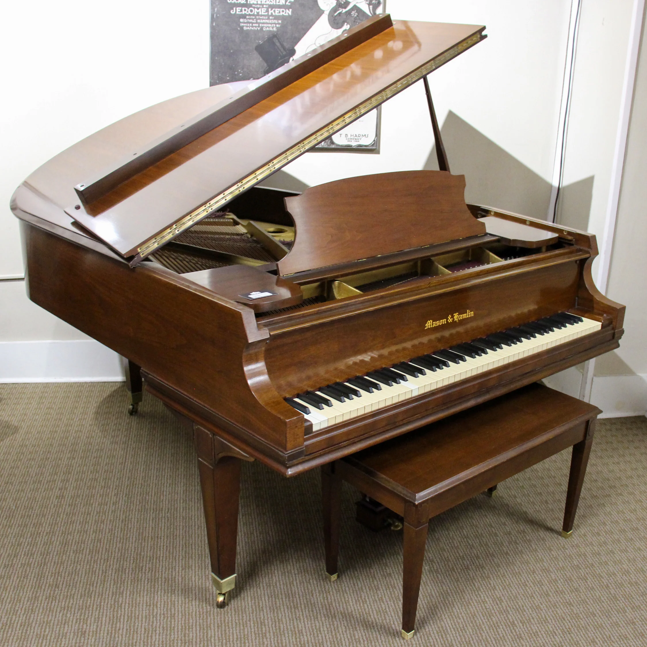 Mason & Hamlin 5'8.5" Model A Grand Piano | Polished Mahogany | SN: 87506 | Used - Image 3