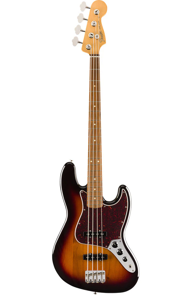 Pre-Owend Fender Vintera '60s Jazz Bass, Pau Ferro Fingerboard - 3-Color Sunburst - Image 3