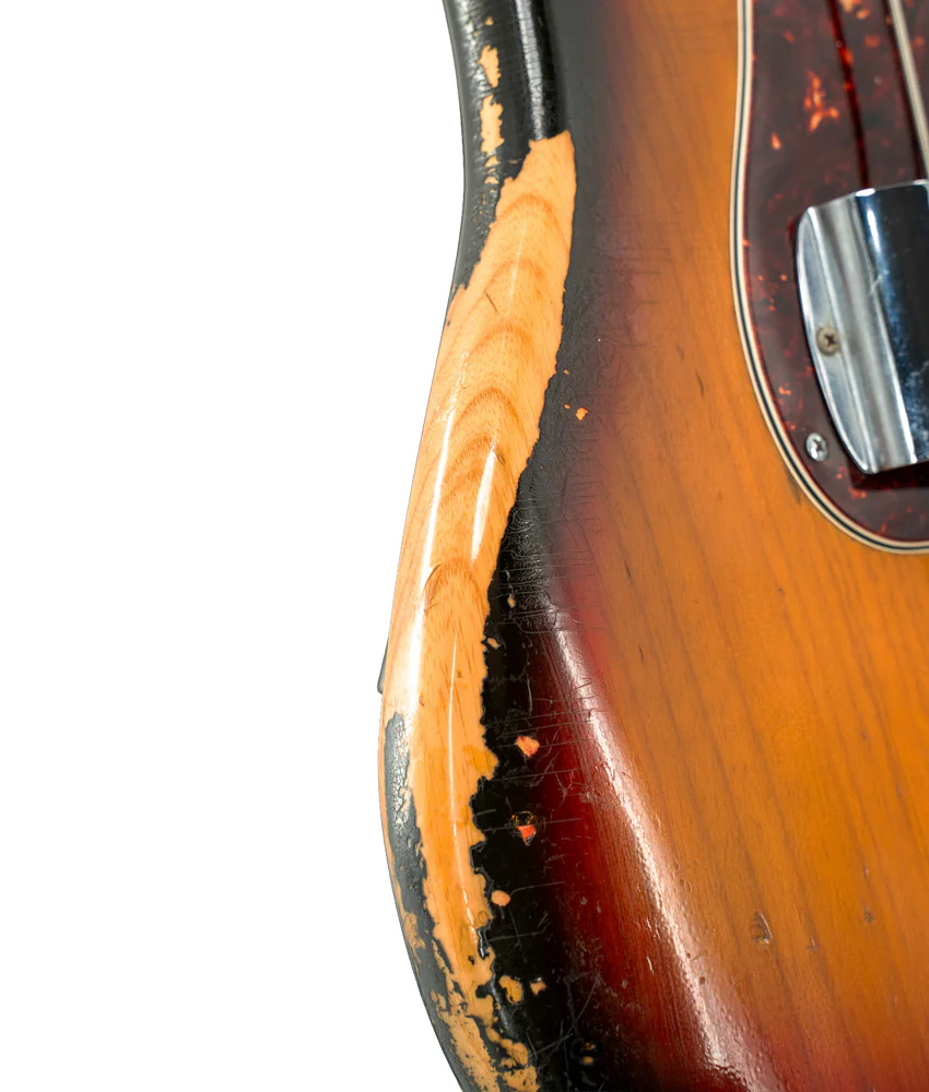 Pre-Owned Fender 1977 Precision Bass Guitar - Sunburst | Used - Image 10