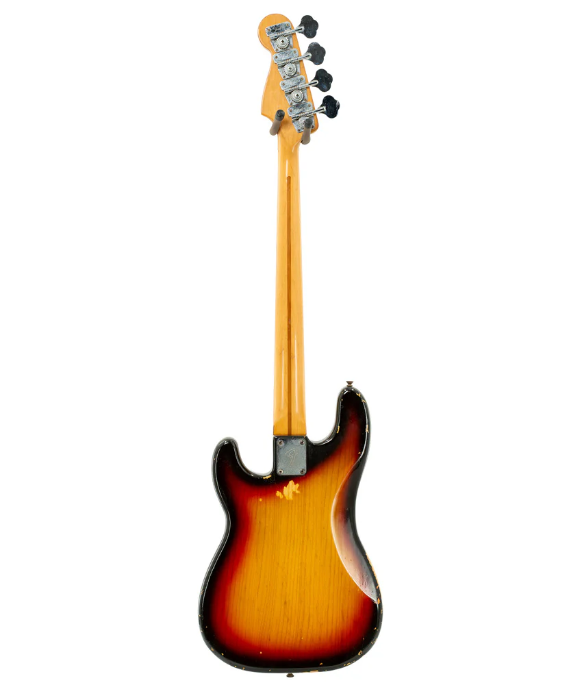 Pre-Owned Fender 1977 Precision Bass Guitar - Sunburst | Used - Image 5