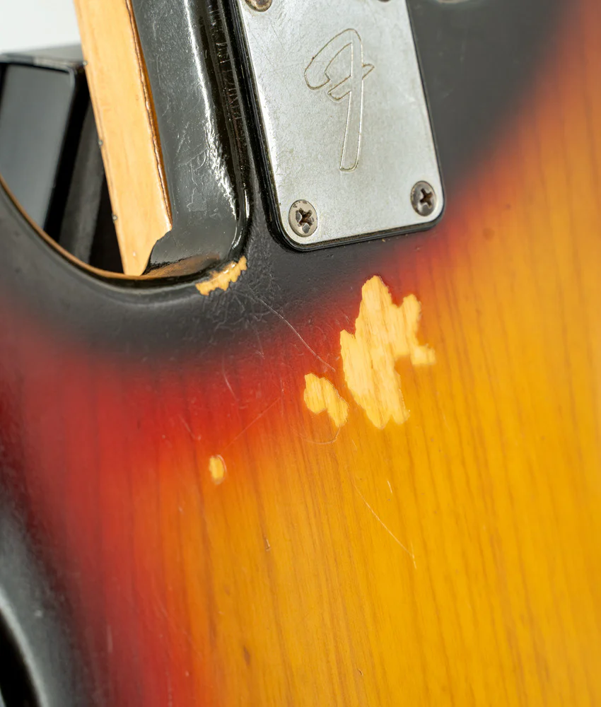 Pre-Owned Fender 1977 Precision Bass Guitar - Sunburst | Used - Image 8